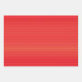 独自のカラーを選択する単なるストライプ方法 ラッピングペーパーシート (正面)