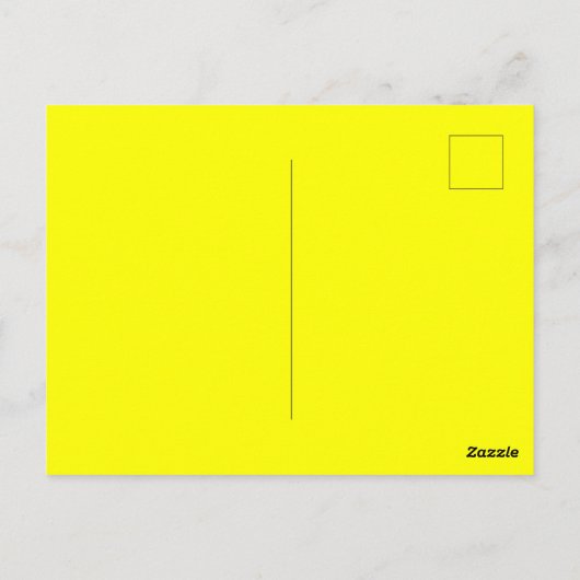 独自のカラー光沢無地のポストカードの作成 ポストカード (裏面)