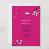 独自のカラー結婚式招待状 招待状 (正面)