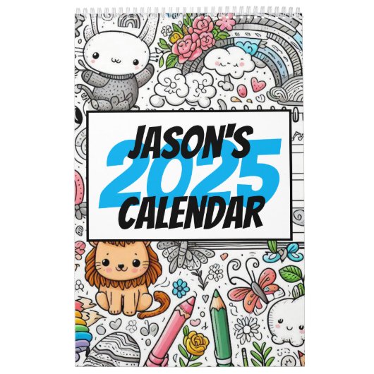 独自のカレンダーの色を空白の付ける カレンダー (カバー)