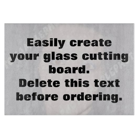 独自のガラスのカスタム切断ボードを簡単に作成 カッティングボード (正面)