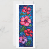 独自のガラスのハイビスカスブックマークカードを作成する (正面)