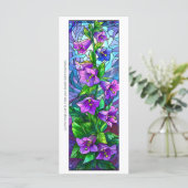 独自のガラスパープルフォックスグローブブックマークを作成 (スタンド正面)