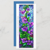 独自のガラスパープルフォックスグローブブックマークを作成 (正面/裏面)