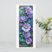 独自のガラス紫色のガーベラのブックマークを作成 (スタンド正面)