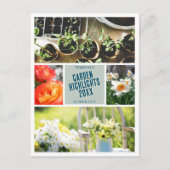 独自のガーデニングのハイライト写真を作成する ポストカード (正面)