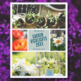 独自のガーデニングのハイライト写真を作成する ポストカード