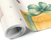 独自のキストマカラフルボックスと星を作成 ラッピングペーパー (ロールコーナー)