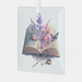 独自のキッチンウィッチブックを作成 ガラスオーナメント (正面左)