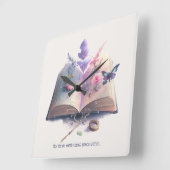 独自のキッチンウィッチブックを作成 スクエア壁時計 (傾斜)