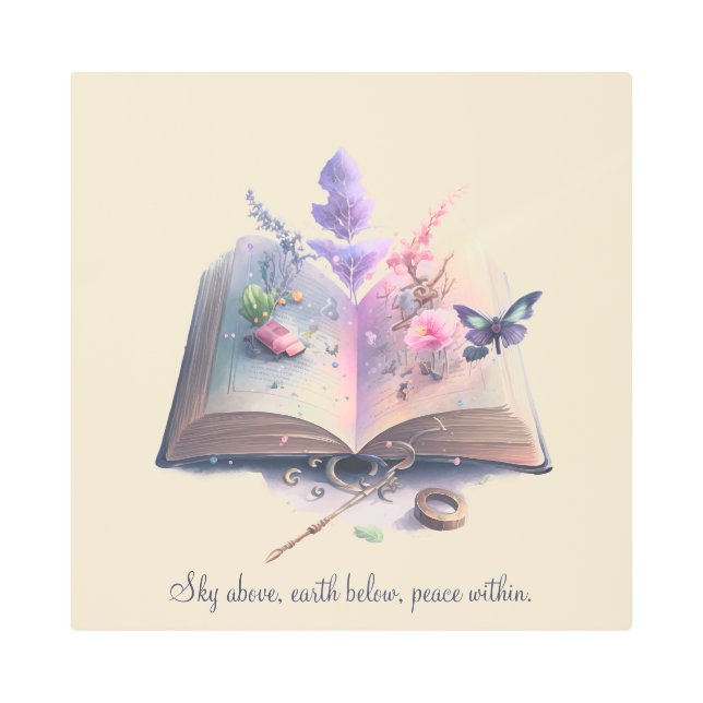 独自のキッチンウィッチブックを作成 メタルプリント (正面)