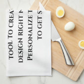 独自のキッチンティータオルをカスタム作成する キッチンタオル (四つ折り)