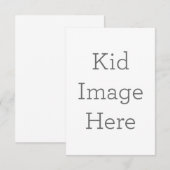 8.9cm x 12.7cmフラットサンキューカード (正面/裏面)