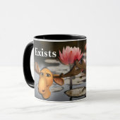 独自のキャプションを作成-黒 マグカップ (正面左)