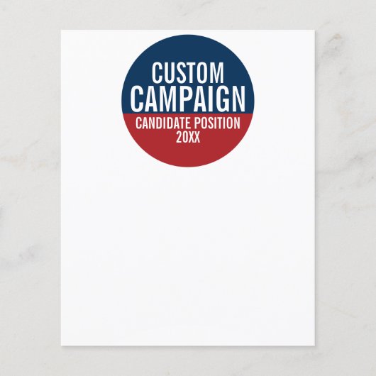 独自のキャンペーンギアの作成 チラシ (正面)