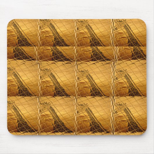 独自のキリンプリントの作成 マウスパッド (正面)