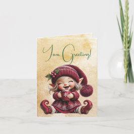 独自のギグリングヴィンテージクリスマス格言の作成 シーズンカード