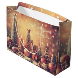独自のギターとクリスマスツリーを作成 ラージペーパーバッグ