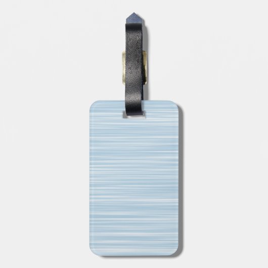 独自のギフトをパーソナライズされた作成 |赤ちゃんブルーの水彩 ラゲッジタグ (裏面縦)