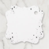 独自のギフトカスタムラベルのパーソナライズされた作成 フェイバータグ (裏面)