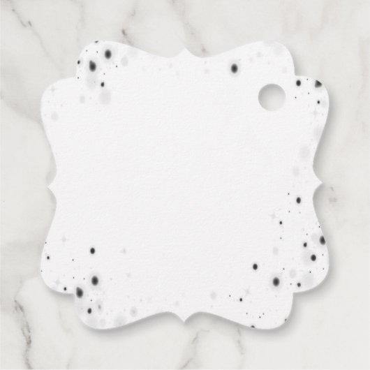 独自のギフトカスタムラベルのパーソナライズされた作成 フェイバータグ (裏面)