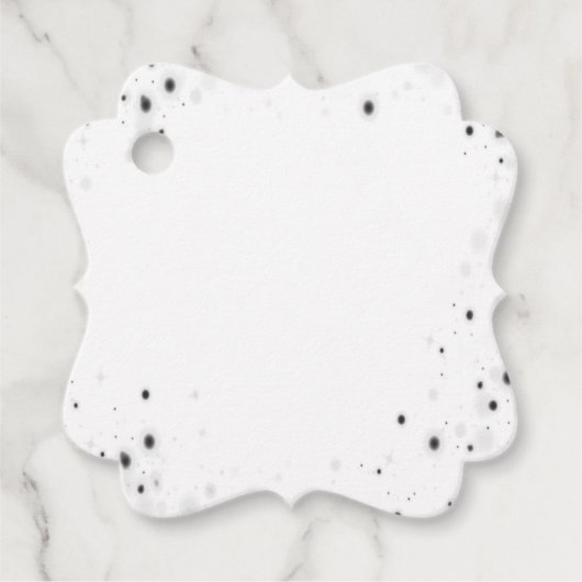 独自のギフトカスタムラベルのパーソナライズされた作成 フェイバータグ (正面)