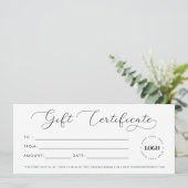 独自のギフト証明書を作成カスタムする (スタンド正面)