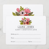 独自のギフト証明書利用券テンプレートの作成 (正面/裏面)