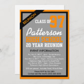 独自のクラスの作成懇親会招待状 招待状 (正面/裏面)