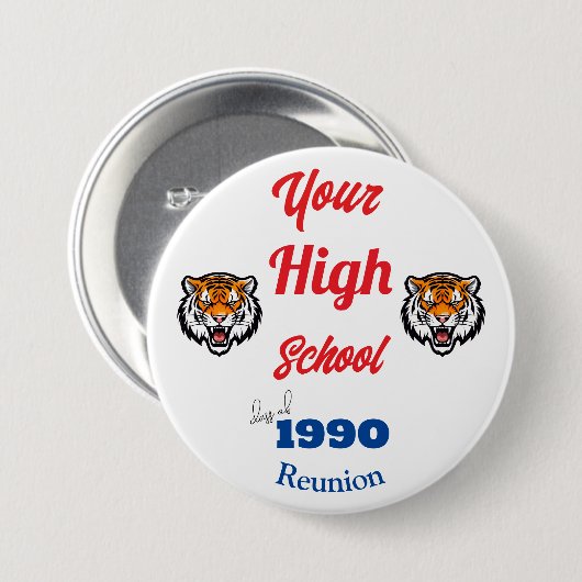 独自のクラスパーソナライズされた懇親会ボタンの作成 缶バッジ (正面&裏面)