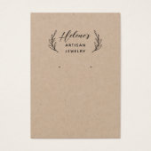 独自のクラフトジュエリーイヤリングディスプレイカードを作成 (正面)