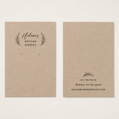 独自のクラフトジュエリーイヤリングディスプレイカードを作成 (正面&裏面)