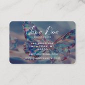 独自のクリスタルバタフライを作成 名刺 (裏面)