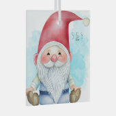 独自のクリスマスおもしろい格言の作成 ガラスオーナメント (正面右)