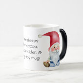 独自のクリスマスおもしろい格言の作成 モーフィングマグカップ (正面右)