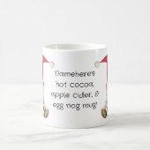 独自のクリスマスおもしろい格言の作成 モーフィングマグカップ (中央)