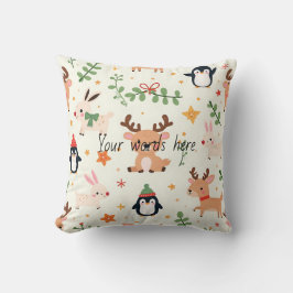 独自のクリスマスかわいいクリッターの作成 クッション