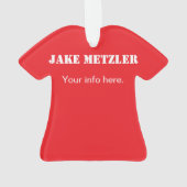 独自のクリスマスまたは休日オーナメントの作成 オーナメント (裏面)