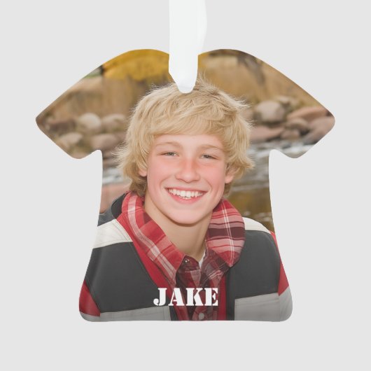 独自のクリスマスまたは休日オーナメントの作成 オーナメント (正面)