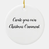 独自のクリスマスオーナメントを作成 セラミックオーナメント (裏面)