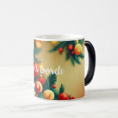 独自のクリスマスオーナメント モーフィングマグカップ (正面右)