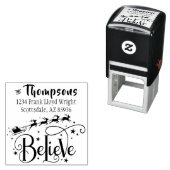 独自のクリスマスカードを差出人住所する セルフインキングスタンプ (インサイチュ)