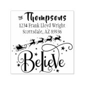 独自のクリスマスカードを差出人住所する セルフインキングスタンプ (デザイン)