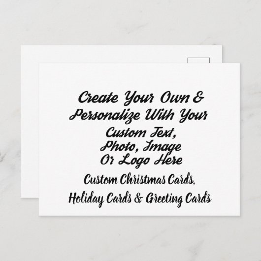 独自のクリスマスカーパーソナライズされたドを作成カスタムする シーズンポストカード (正面/裏面)