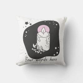 独自のクリスマスキャンドルレトロを作成する クッション