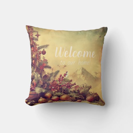 独自のクリスマスセンターピースを作成 クッション (正面)