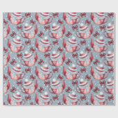 独自のクリスマスティーポットの作成 ラッピングペーパー (フラット)