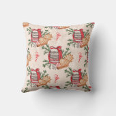 独自のクリスマストリートクリームを作成する クッション (裏面)