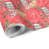 独自のクリスマストリートレッドを作成 ラッピングペーパー (ロールコーナー)