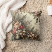 独自のクリスマスビクトリアンフローラランプの作成 クッション (ブランケット)